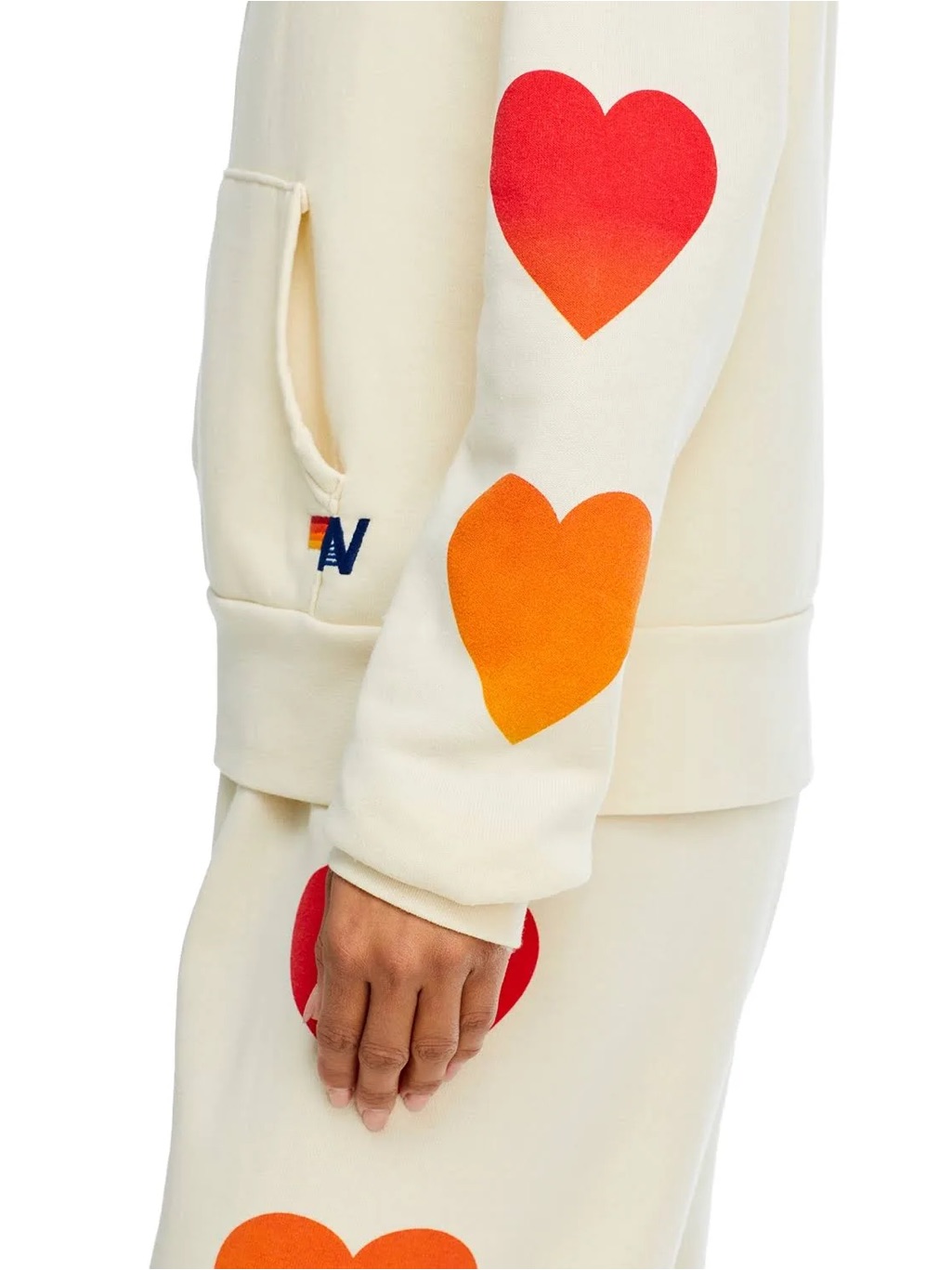 Aviator Nation Heart Fade - Vintage White - Small — image 3 of 7